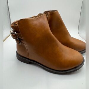 Crazy 8 Toddler Girl Size 7 Brown Faux Leather Booties